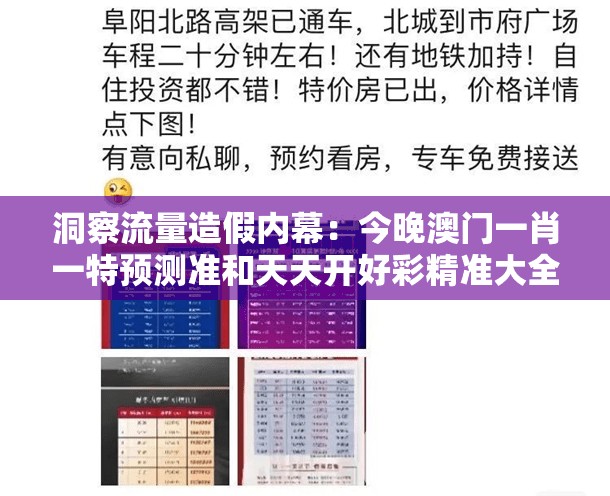洞察流量造假内幕：今晚澳门一肖一特预测准和天天开好彩精准大全清晰释义、专家解读解释与落实​-警惕伪宣传陷阱