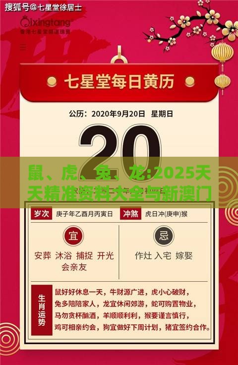 鼠、虎、兔、龙:2025天天精准资料大全与新澳门六开今晚预测100期,抵制虚假迷障-预防解答、专家解析解释与落实​
